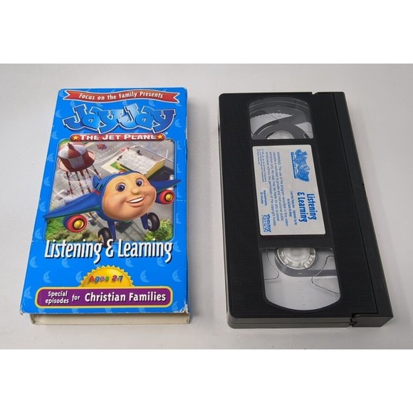 Jay Jay The Jet Plane Listening &‎ Learning VHS Cassette Tape 1999 90s Vintage - Picture 1 of 7